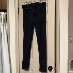 Rag and bone faded black jeans